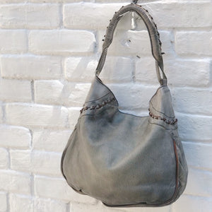 Numero 10/Super soft grey lambskin hobo - OBEIOBEI