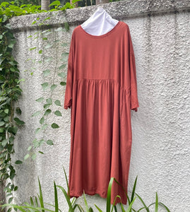 Hannoh Wessel/Brick Red Dress - OBEIOBEI