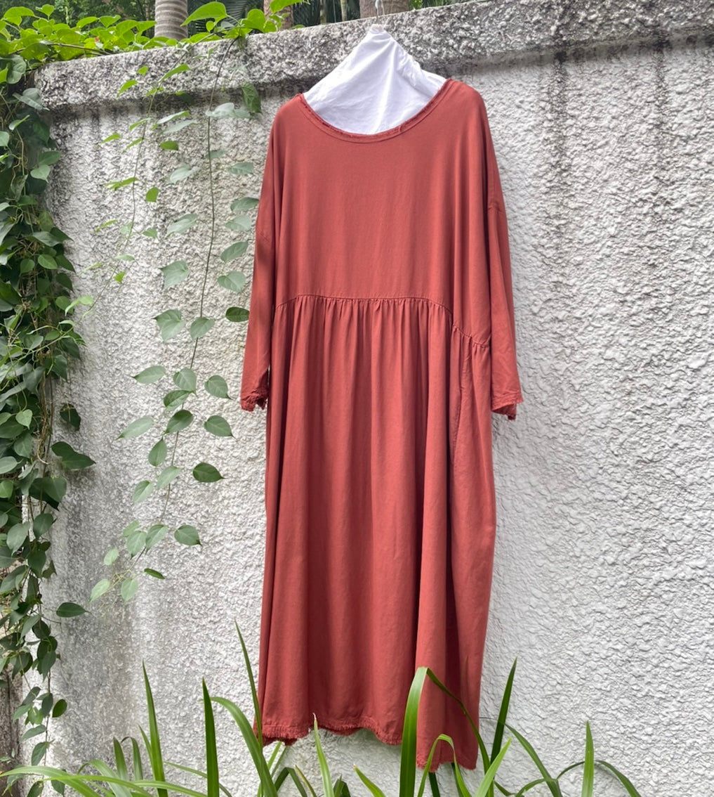 Hannoh Wessel/Brick Red Dress - OBEIOBEI
