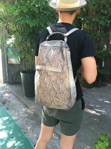 Numero 10/Grey brown backpack - OBEIOBEI