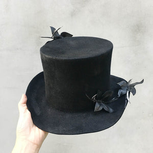 Move/Black Butterfly Top Hat - OBEIOBEI