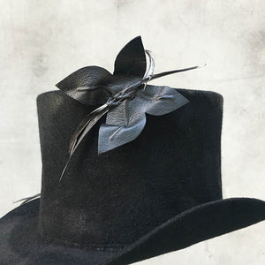 Move/Black Butterfly Top Hat - OBEIOBEI