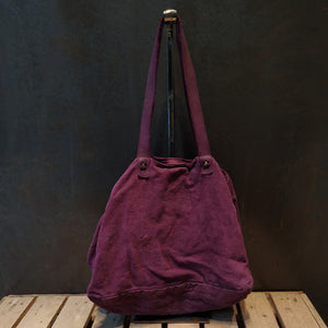 Delle Cose/Purple canvas bag - OBEIOBEI