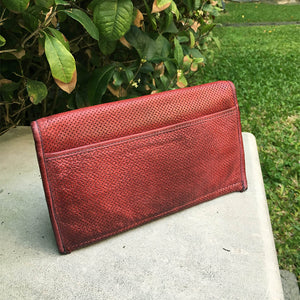 Vive La Difference/Red calf leather wallet - OBEIOBEI