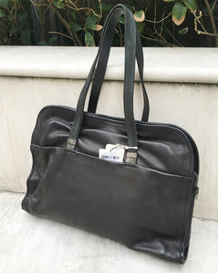 Daniele Basta/Black unisex tote bag - OBEIOBEI