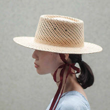 Load image into Gallery viewer, 日本設計師/Panama hat-Wide brim - OBEIOBEI