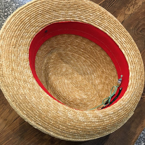 日本設計師草帽/Braided straw hat-Natural - OBEIOBEI