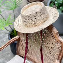 Load image into Gallery viewer, 日本設計師/Panama hat-Wide brim - OBEIOBEI