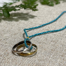 Load image into Gallery viewer, Cooperative de Creation/Silver &amp; Brass ring necklace - OBEIOBEI
