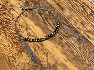 WHITEVALENTINE/Tassel necklace - OBEIOBEI