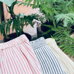 ITR/Cotton stripe pants-Pink - OBEIOBEI
