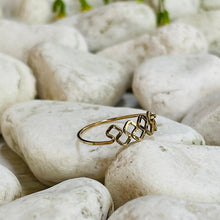 Load image into Gallery viewer, by Boe/Gold filled geometric ring - OBEIOBEI
