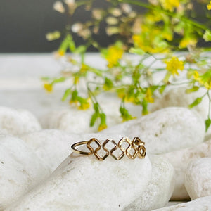 by Boe/Gold filled geometric ring - OBEIOBEI