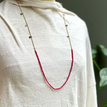 Load image into Gallery viewer, SHASHI/Ruby Tassel Necklace - OBEIOBEI