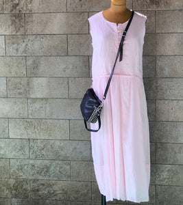 Hannoh Wessel/Cotton-linen dress(Ink/Black) - OBEIOBEI