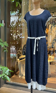 Hannoh Wessel/Stripe Dress(Navy/White) - OBEIOBEI