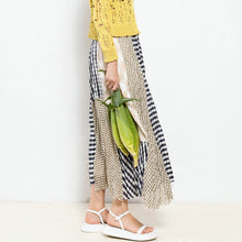 Load image into Gallery viewer, 義大利設計師品牌/Yellow Patchwork Maxi Skirt - OBEIOBEI