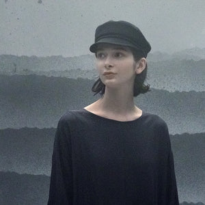 日本設計師帽款/Soft Wool Sailor Cap (Black/Navy/Beige) - OBEIOBEI