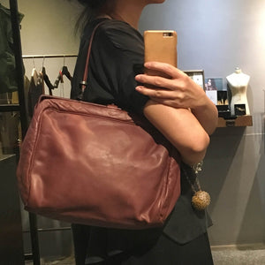 Christian Peau/Large frame bag(Brown grey/Cameo brown) - OBEIOBEI