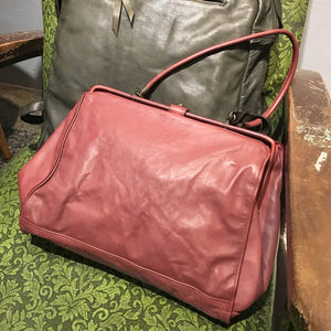 Christian Peau/Classic frame bag(Dark orange/Cameo brown) - OBEIOBEI