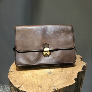 Christian Peau/Two-way dark brown handbag - OBEIOBEI