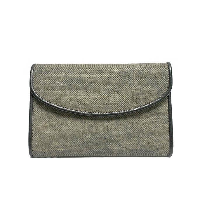 Delle Cose/Grey canvas wallet - OBEIOBEI