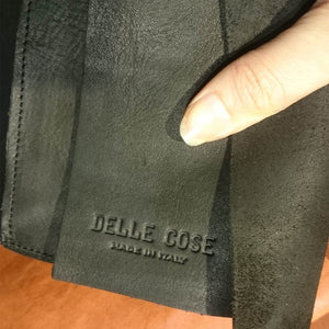 Delle Cose/Black horse suede wallet - OBEIOBEI