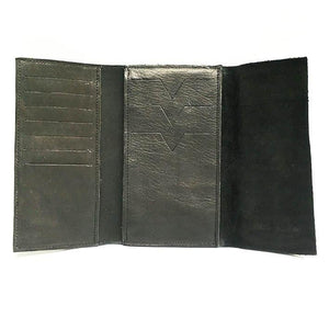 Delle Cose/Black horse suede wallet - OBEIOBEI