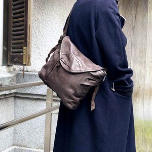 Delle Cose/Dark Brown Messenger - OBEIOBEI