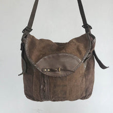 Load image into Gallery viewer, Delle Cose/Brown canvas bag - OBEIOBEI