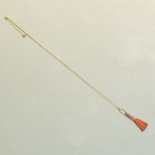 Load image into Gallery viewer, Medecine Douce/Orange-red tassel necklace - OBEIOBEI
