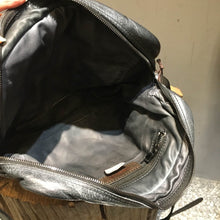 Load image into Gallery viewer, Numero 10/Unisex shoulder bag(Black blue/Blue grey) - OBEIOBEI