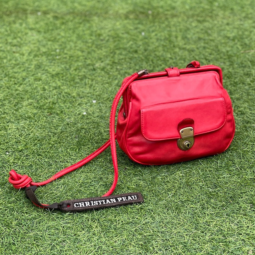 Christian Peau/Classic red frame shoulder bag - OBEIOBEI