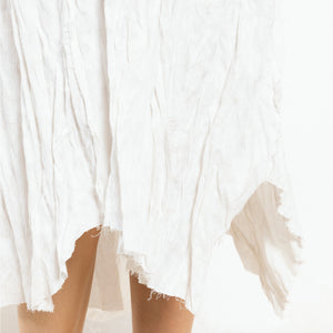 義大利設計師品牌/White Sleeveless Dress - OBEIOBEI